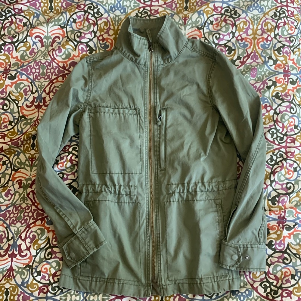 Madewell Fleet Jacket - Utility, Army Green Zip-up